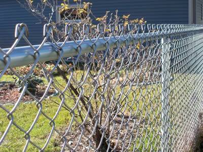 Aluminum Chain Link Fence with knuckled edge
